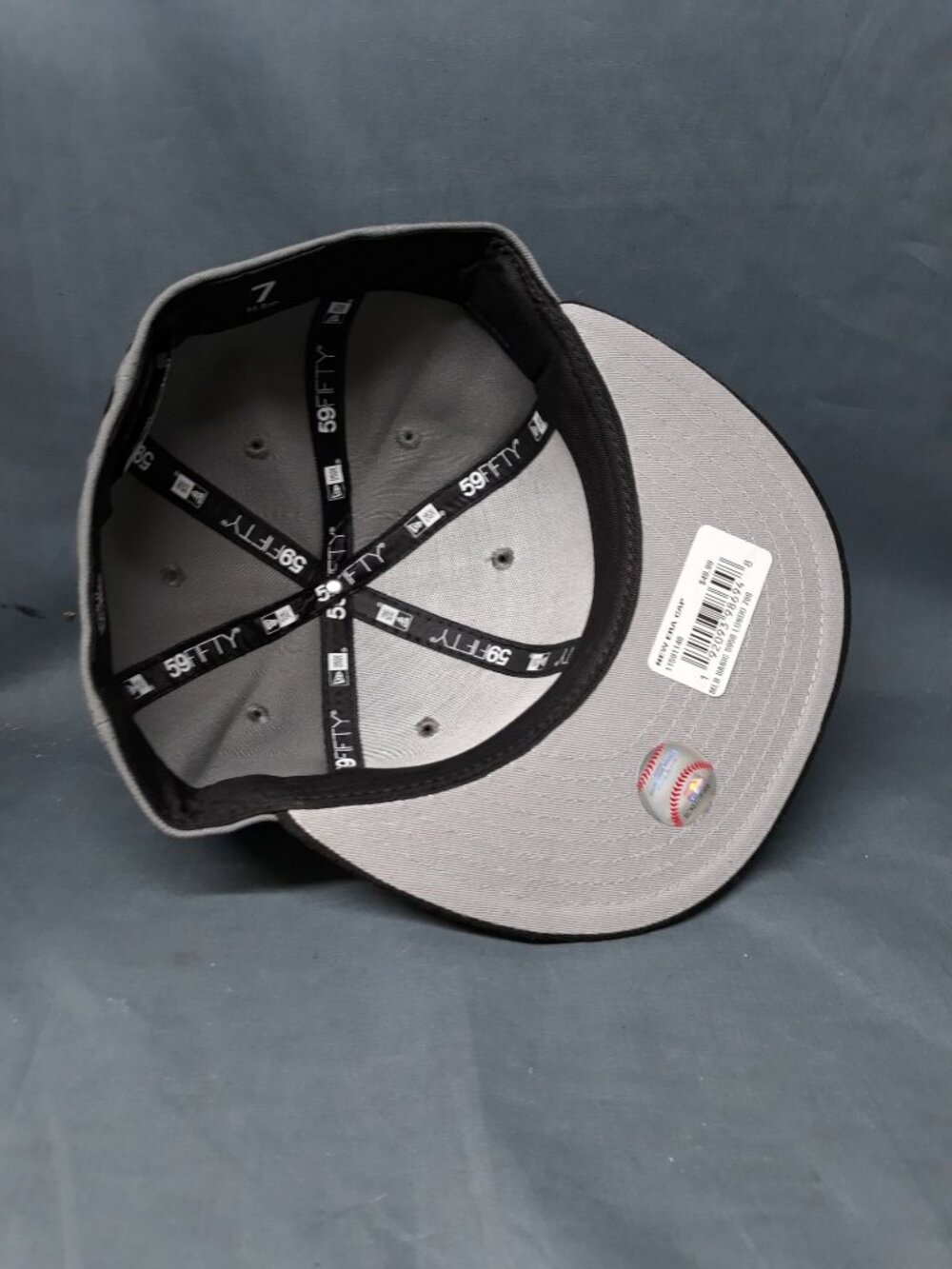 New Era 59-Fifty Men's Fitted Los Angeles Dodgers  Hat  Grey Size 7 5/8 NEW! - Picture 2 of 5